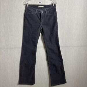 Levis Women's 27x32 Gray Cord Corduroy Super Low Boot Y2k Style Pants